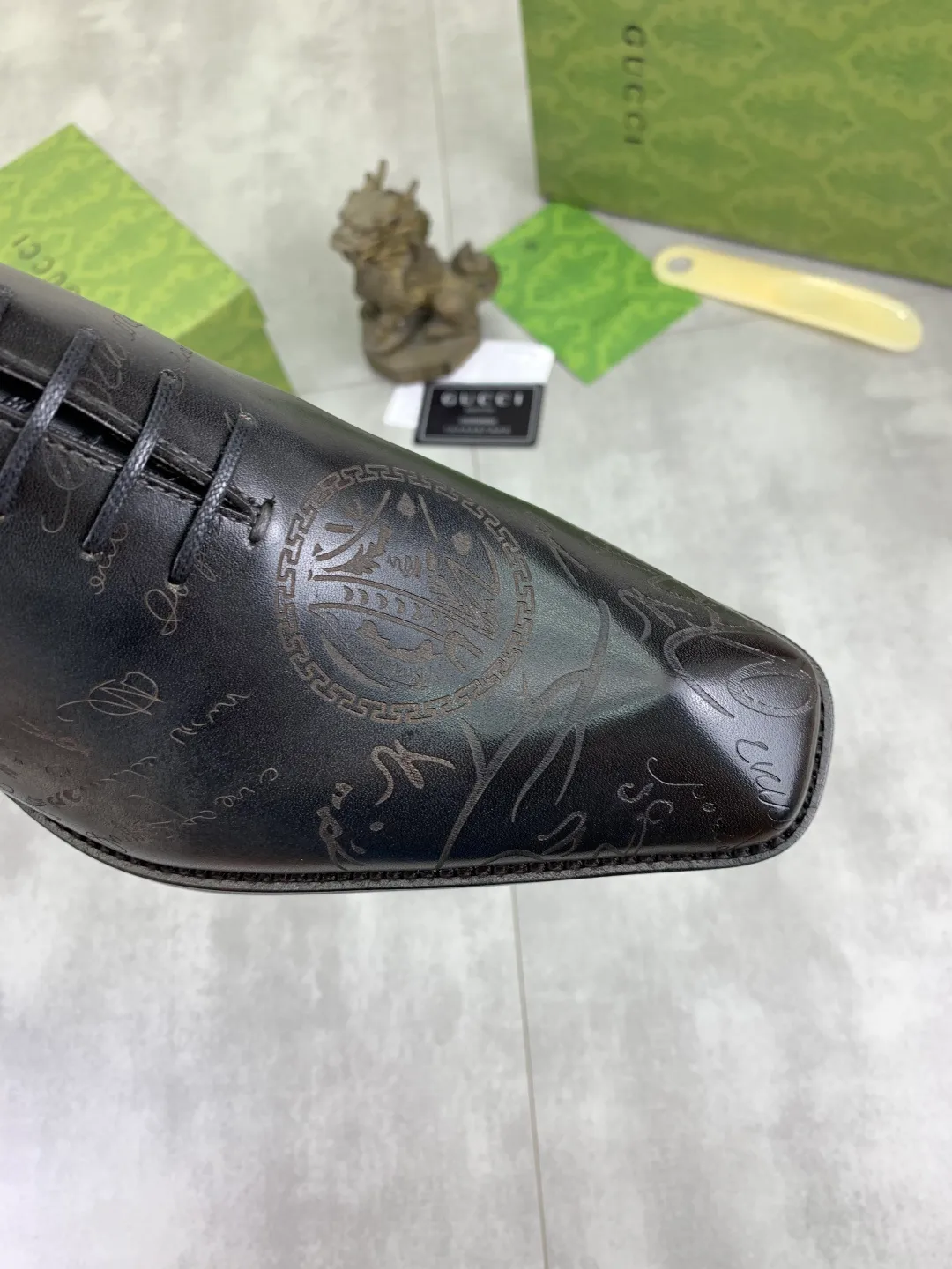 Men's Men's Shoes 💰P580 [New Style] 💰💎💎💎 [Gucci] GUCCI high-end men's formal business leather shoes, original order 1:1! Original imported high-end calfskin, original metal buckle, imported first-layer pigskin lining for feet, original high-end outsole, men's shoe size: 38-44